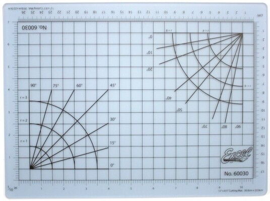 Excel 60030 - Self-Healing Cutting Mat 216x305mm Transparent