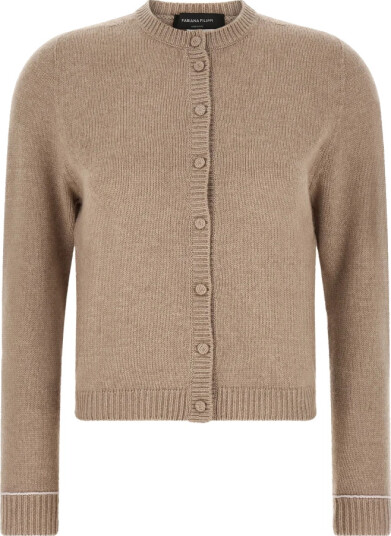 Fabiana Filippi Dame Strikkevarer Beige M,