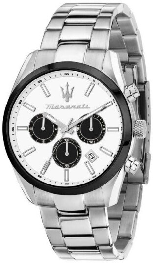 Maserati Herreklokke R8853151004 Attrazione Hvit/Stål Ø43 mm