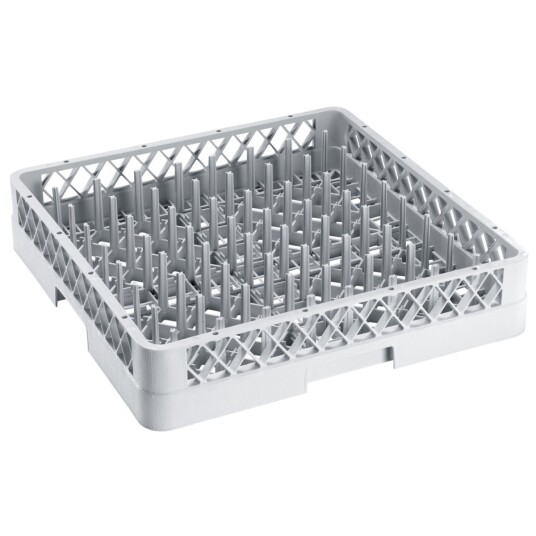 PULSIVA Oppvaskkurv for tallerken alle sider stengt 50x50x10 cm (BxDxH) Grå