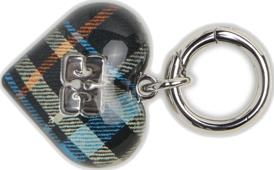 Ganni Bou Heart Charm Multi/patterned ONE SIZE