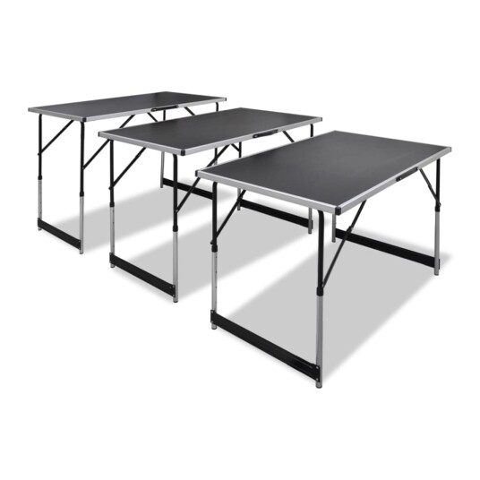 Arbeidsbord 3 stk foldbart høydejusterbart 140641