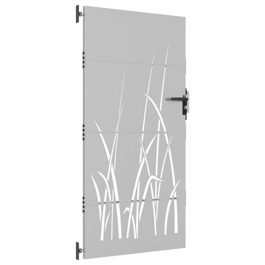 vidaXL Hageport 85x200 cm cortenstål gressdesign