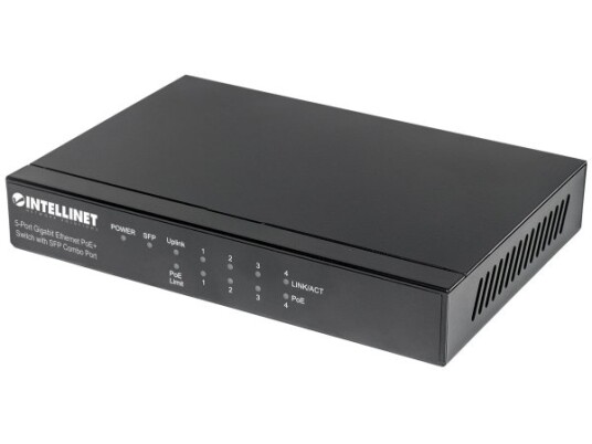 Intellinet 561174, Gigabit Ethernet (10/100/1000), Full Tosidig, Strøm Over Ethernet (Poe)
