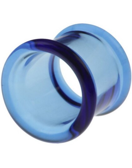 Utgått Blå Pyrex Piercing Tunnel Strl 4 mm