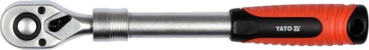 Yato YT-0297 Reversibel Skralle i Kromvanadiumstål, 1/4" (6.3 mm) - Sølv, Sort, Rød Yato YT-0297 Reversibel Skralle i Kromvanadiumstål, 1/4" (6.3 mm) - Sølv, Sort, Rød