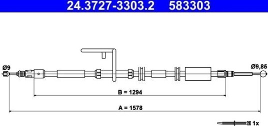 Bremsewire ATE 24.3727 3303.2