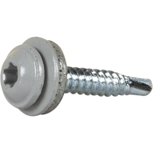 ESSVE 513564 Monteringsskrue 4,2 x 25 mm TX20 med skive sølv RAL9006 20-pakning Innfesting