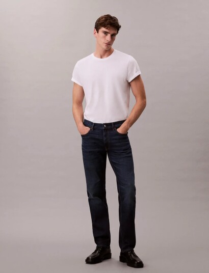 Calvin Klein Slim Straight Dark Casper Jean Navy 29 x 32 Calvin Klein Slim Straight Dark Casper Jean Navy 29 x 32