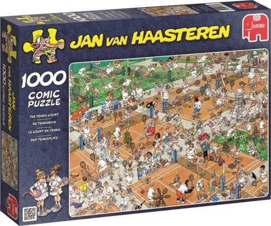 Jan van Haasteren The Tennis Court Puslespill 1000 Brikker