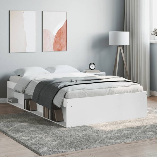 vidaXL Sengeramme hvit 120x190 cm 8721012158504 vidaXL Sengeramme hvit 120x190 cm 8721012158504