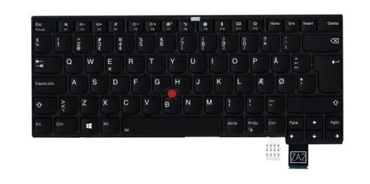 Lenovo Darfon - Brbart tastatur - til utskifting - Dansk - Svart