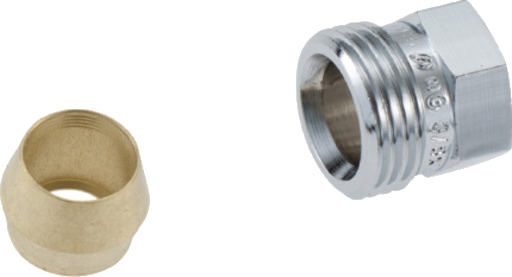 FM Mattsson nippel med konus 1/2" x 10 mm krom FM Mattsson nippel med konus 1/2" x 10 mm krom