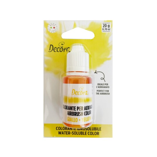 Decora Flytende Farge Gul 20g 