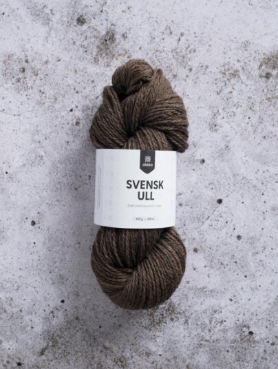 Järbo GARN Svensk Ull 4tr Log House Brown 59104 100g