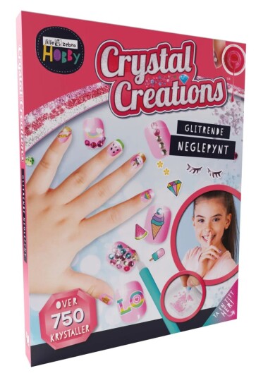 Glitrende neglpynt. Crystal Creations