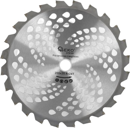 Geko Shield Med Widia For Bensintrimmer 255X25,4Mmx24t 50
