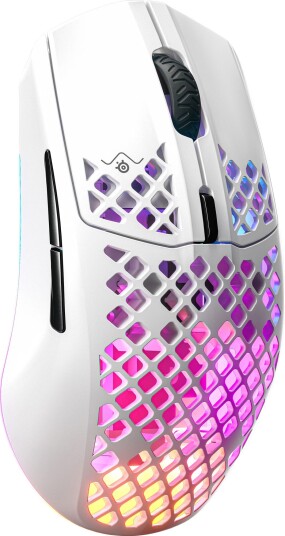 SteelSeries Aerox 3 Trådløs Gamingmus med RGB 18000 DPI Hvit