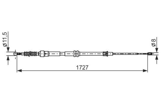 Bremsewire BOSCH 1 987 482 872