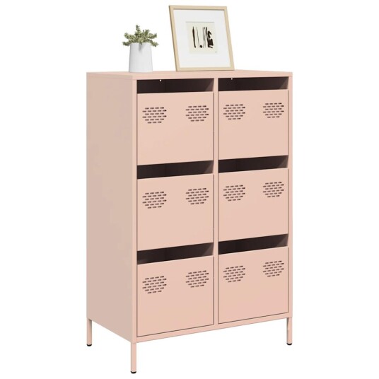  Highboard rosa 68x39x101,5 cm stål 8721102929786