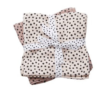 Done by Deer ™ Burp klut 2-pakning Happy dots Powder Done by Deer ™ Burp klut 2-pakning Happy dots Powder