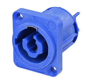 Neutrik NAC3MPXXA Powercon chassis 3p inlet blå