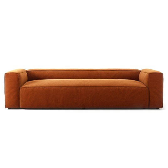 Decotique Grand 3 Seter Sofa Fløyel Copper Glow