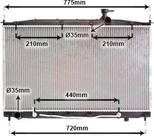 VAN WEZEL 82002174 Radiator motorkjøling VAN WEZEL 82002174 Radiator motorkjøling