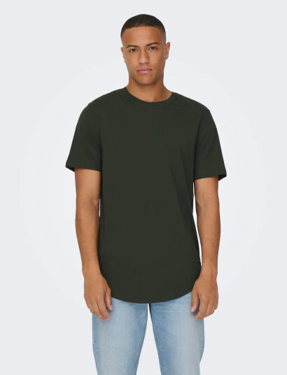 ONLY & SONS Onsmatt Life Longy Ss Tee - Green - XS