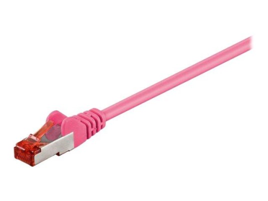 MicroConnect nettverkskabel - 2 m - rosa