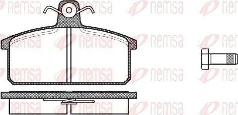 REMSA 0128.00 Bremseklosser