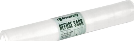 Affaldssække Greenpolly Genanvendelige 40 My Klar 10 Poser 240 L