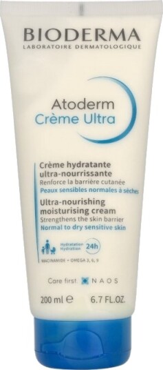 Bioderma Atoderm Ultra Fuktighetskremer 200 ml 24-timers Beskyttelse Bioderma Atoderm Ultra Fuktighetskremer 200 ml 24-timers Beskyttelse