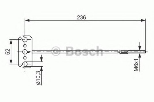 Bremsewire BOSCH 1 987 477 226