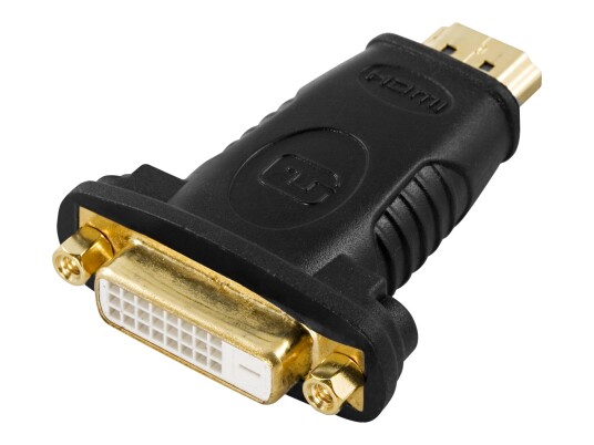 Deltaco Video adapter - HDMI / DVI - HDMI (hann) til DVI-D (hunn) Deltaco Video adapter - HDMI / DVI - HDMI (hann) til DVI-D (hunn)