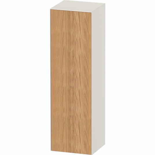Duravit White Tulip Halvhøyskap 40x36x132 cm Eik/Nordisk Hvit Høygl.