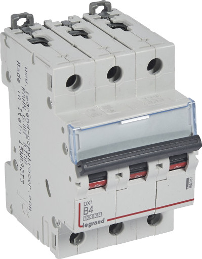 Legrand DX³ MCB automatsikring B4 3P 3M 10/16kA