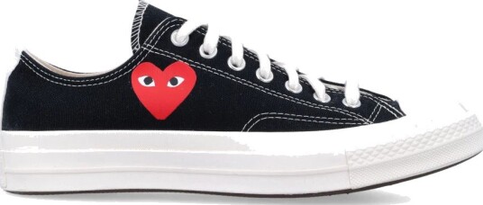 Comme des Garçons Play, unisex, Sko, Svart, 45 EU,