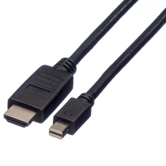 ROLINE Mini DisplayPort Cable, Mini DP - HDTV, M/M, 3m