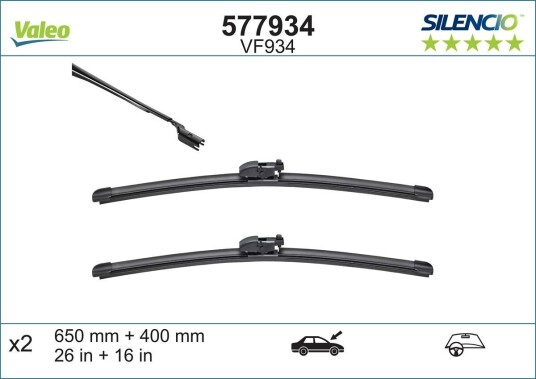 Viskerblad VALEO 577934 Viskerblad VALEO 577934