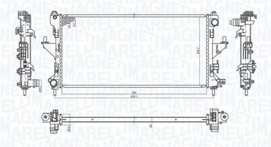 Radiator MAGNETI MARELLI 350213198200