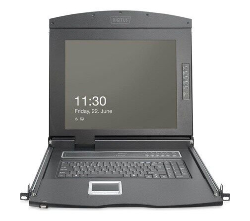 19" DIGITUS KVM console - Full HD (1080p) - 19"
