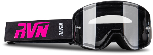 Raven Crossbriller  Edge Magnetic Svart-Rosa - Klar