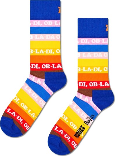 Happy Socks The Beatles Ob La Stripe Sock Blue 36 40