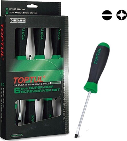 TOPTUL GAAE0604 Skrutrekkersett