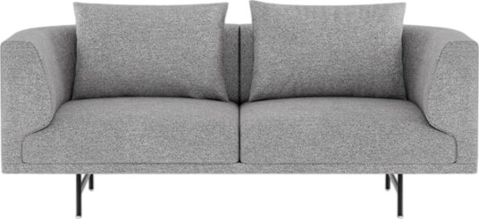 Vipp Chimney 2 seters Sofa Brook Gråmelert/ Sort