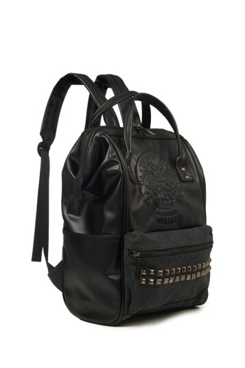 Banned Alternative Goth Ryggsekk Androginy Unisex svart