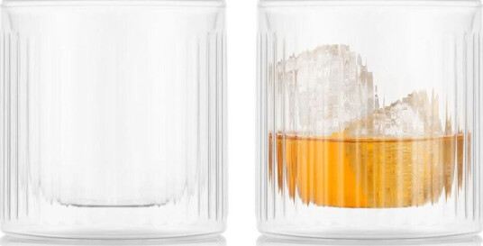 Bodum Douro Bar whiskyglass med dobbelt vegg 30 cl 2 pakn. Klar