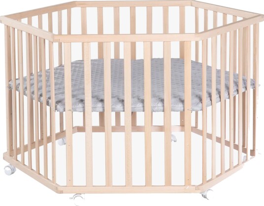 Roba Cosiplay Hexagon Lekegrind Med Hjul Wood Roba Cosiplay Hexagon Lekegrind Med Hjul Wood