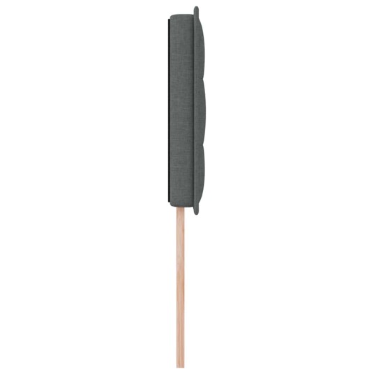 Sengegavl Linje Design Mørkegrå 100 cm Stoff
